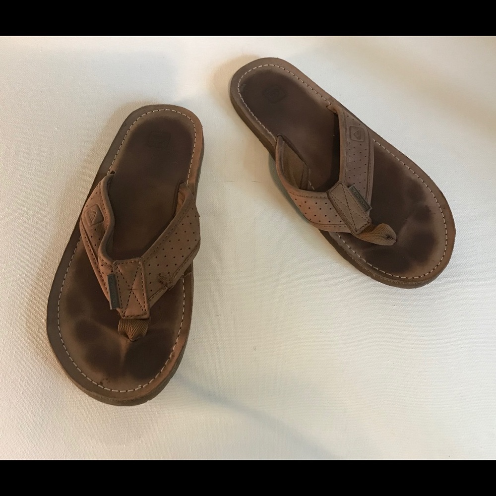 Womens Brown Quicksilver Flip-flops Size 9